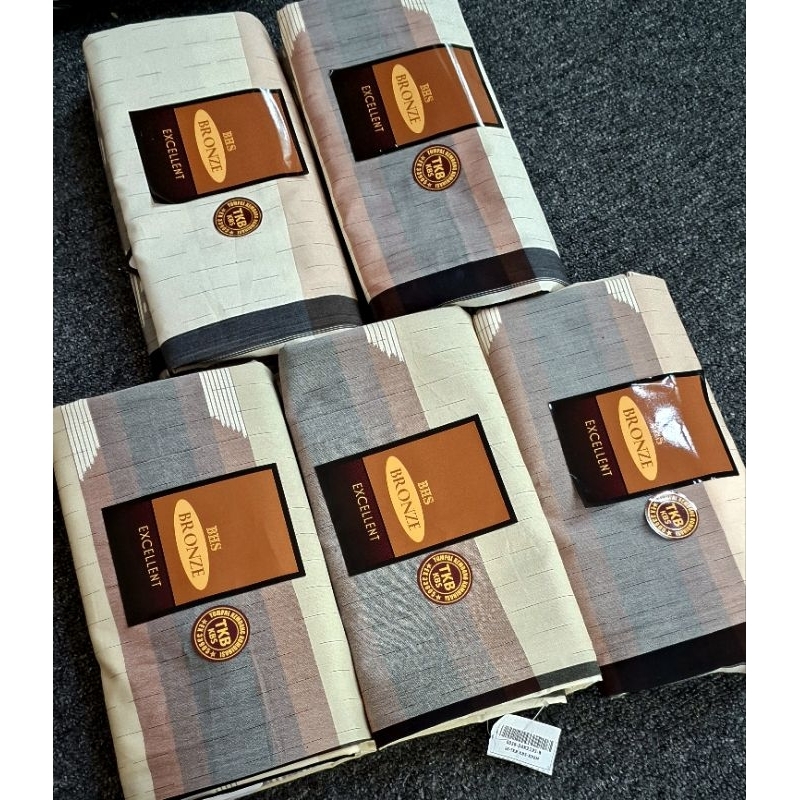 Sarung BHS Excellent TKB Bronze, Mesres Halus, Warna KREM