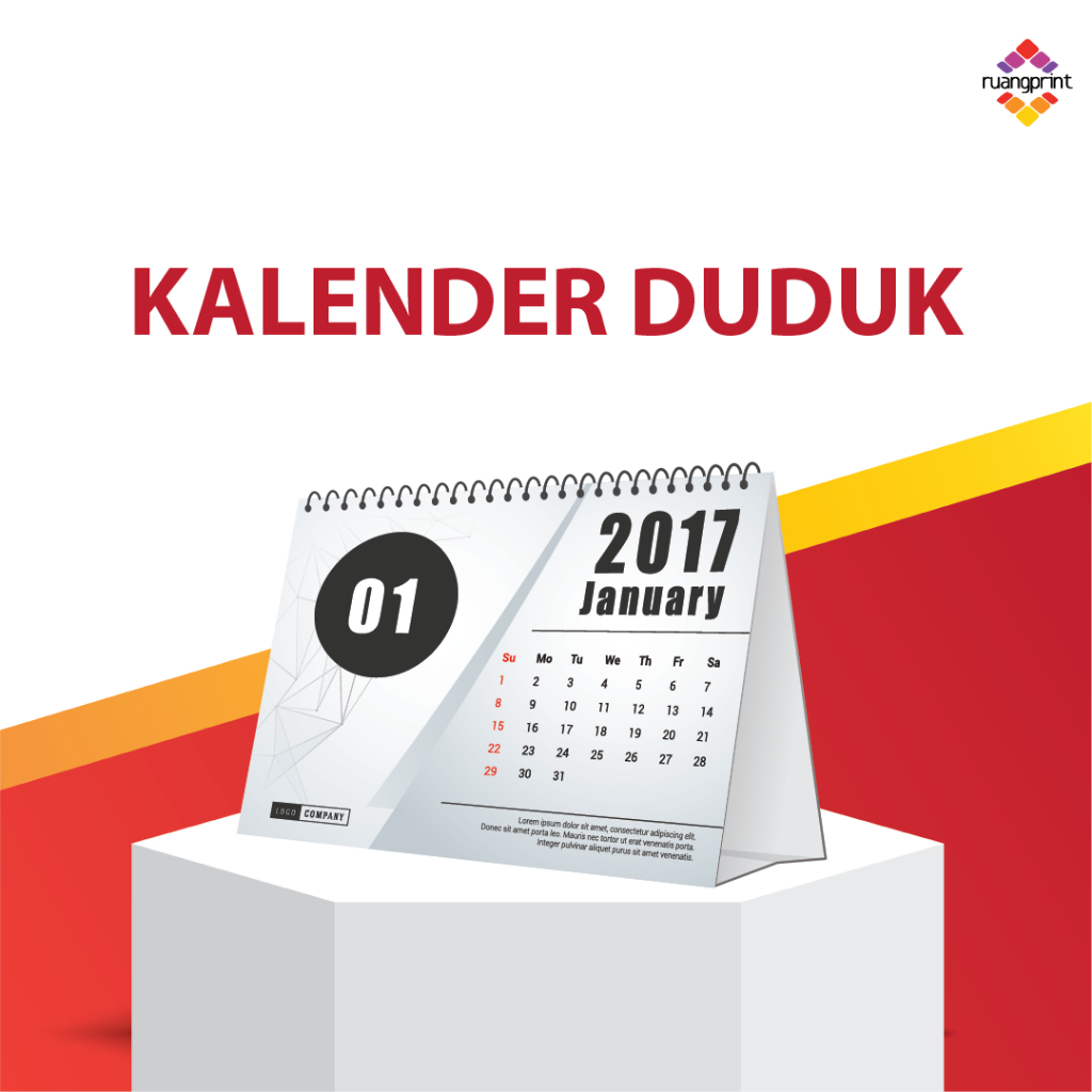 

kalender duduk / kalender meja