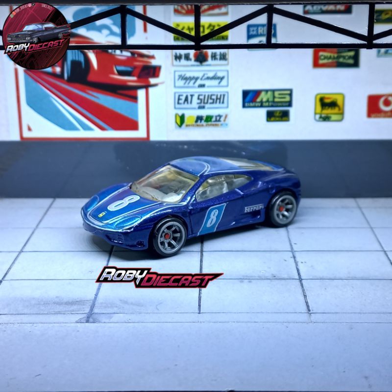 Hot Wheels Ferrari Racer 360 Modena Blue