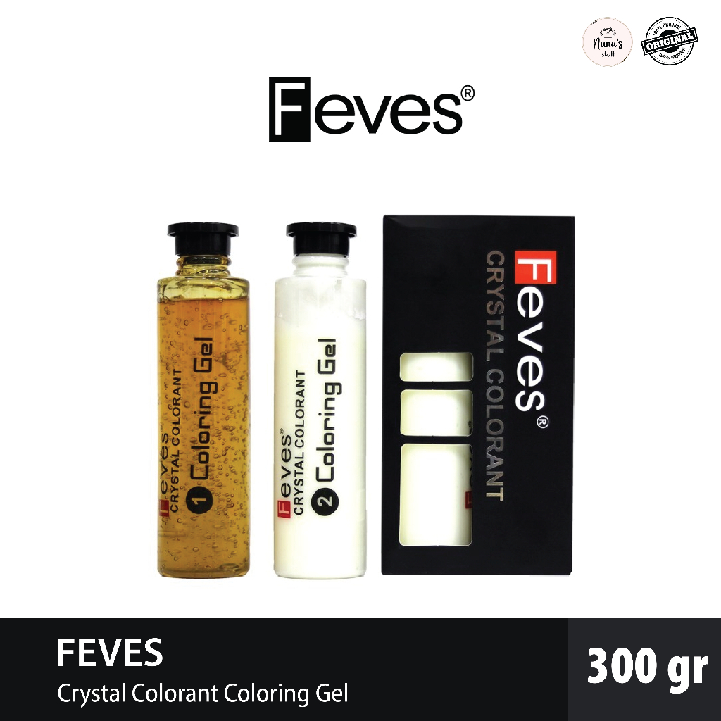Feves Toning Crystal Colorant 300ml Toning Pewarna Semir Rambut HItam