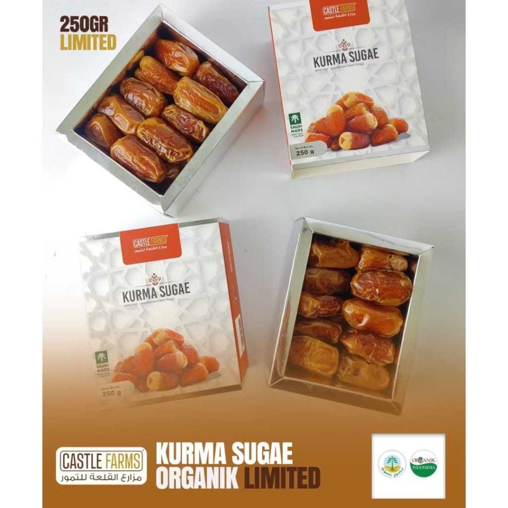 

Kurma Sugae Dates 250gr Organik Limited Original Castle Farms Arab Saudi
