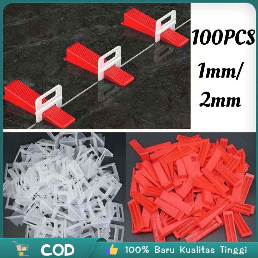 Isi 100 Alat Perata Nat Keramik Klem Keramik Pasang Keramik Pengatur Nat Keramik