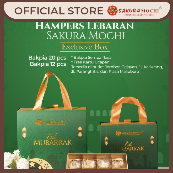 

SAKURA MOCHI HAMPERS LEBARAN | EXCLUSIVE BOX BAKPIA