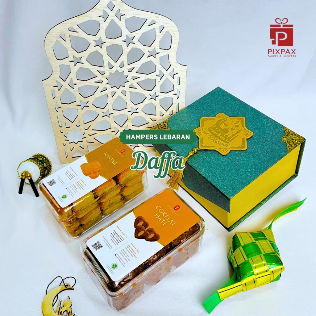 

Parcel Hampers Lebaran Unik Idul Fitri 2025 Pixpax - Seri Cookies | Daffa