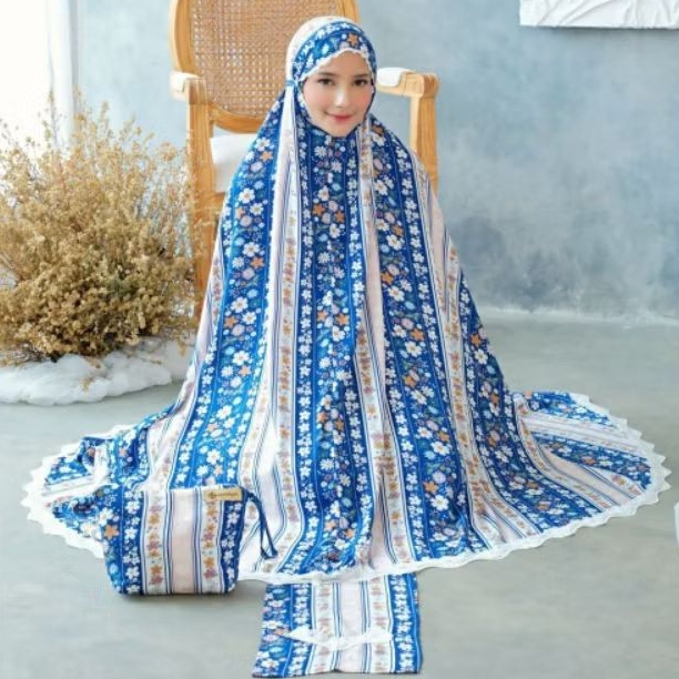 Mukena imut Travelling 2 in 1 rayon premium Brand moscha hijab ori