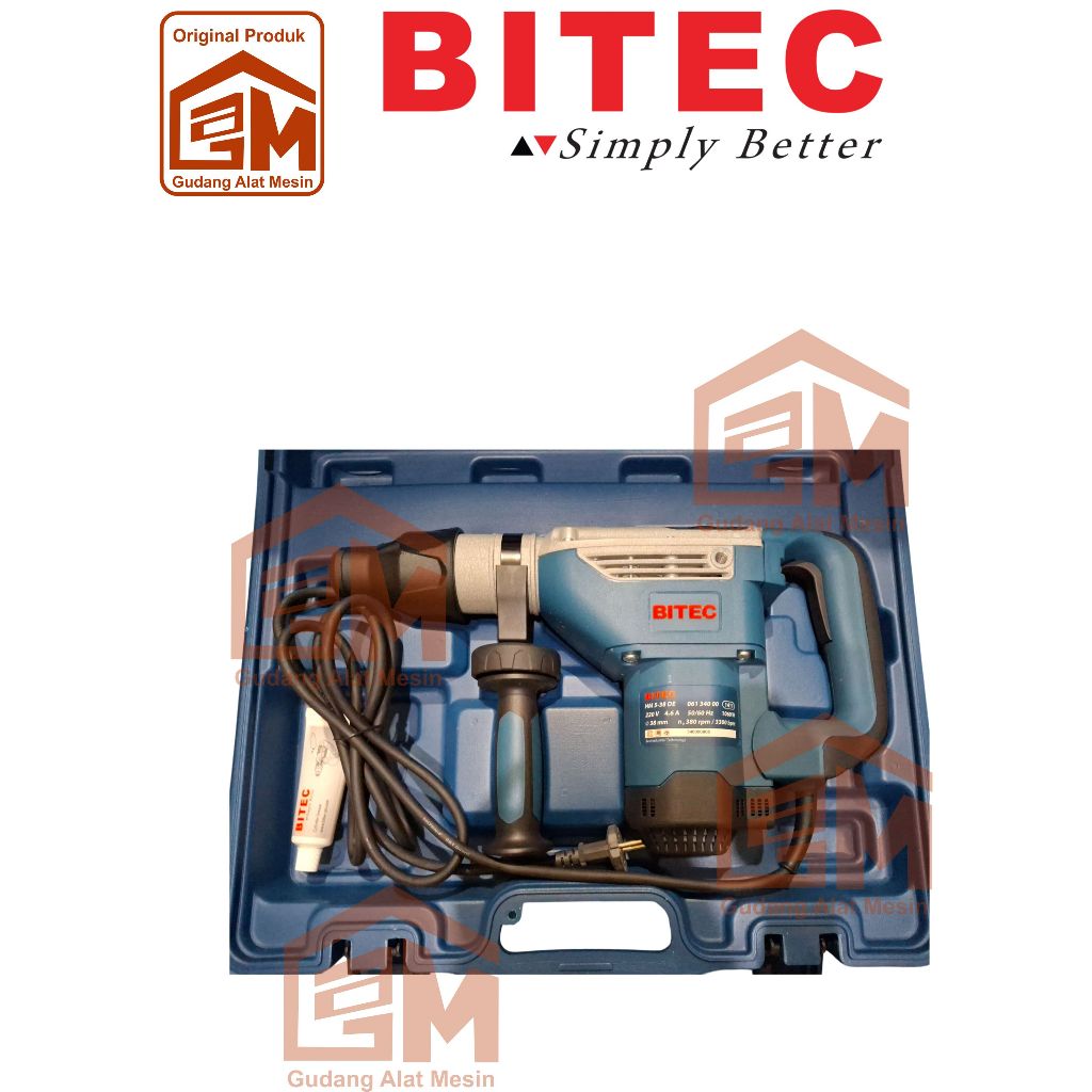 Mesin Bor Beton Rotary Hammer HM5-38DE BITEC HM 5-38 DE