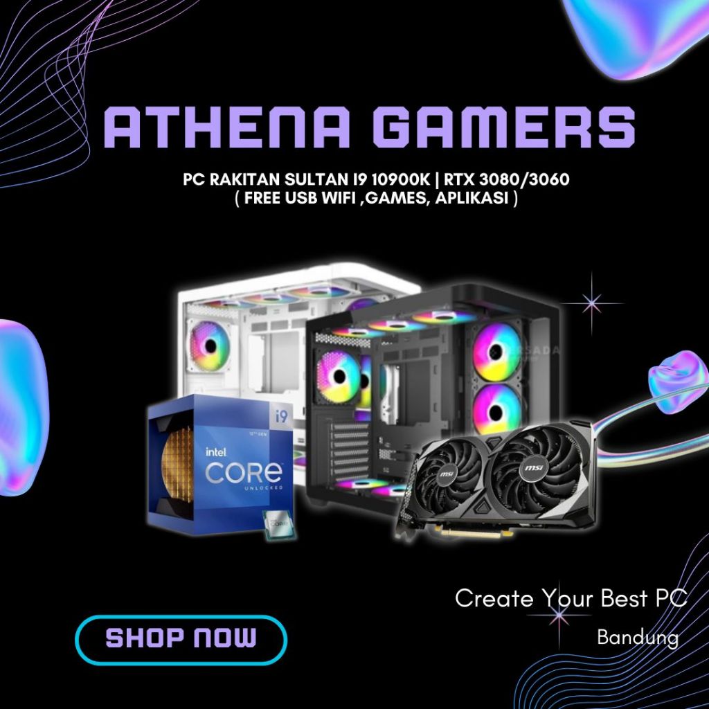 PC Gaming Sultan Intel Core i9 10900K/RTX 3080 24GB /Ram 32GB/NVME 512 | Athena Gamers