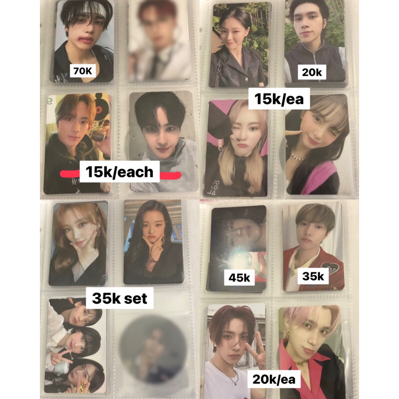 PHOTOCARD OFFICIAL JINSOUL HYUNJIN MASHIRO KEP1ER LOONA NAKO WONYOUNG IZ*ONE ONE REELER VIVIZ