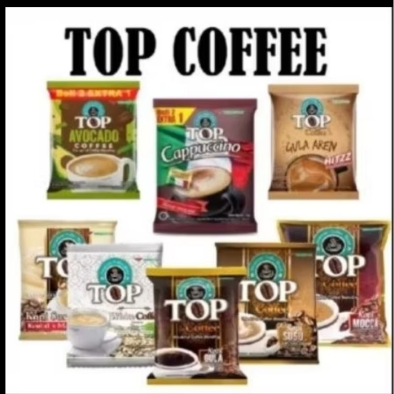 

TOP Coffee all varian 1 renceng 10pcs @25gr
