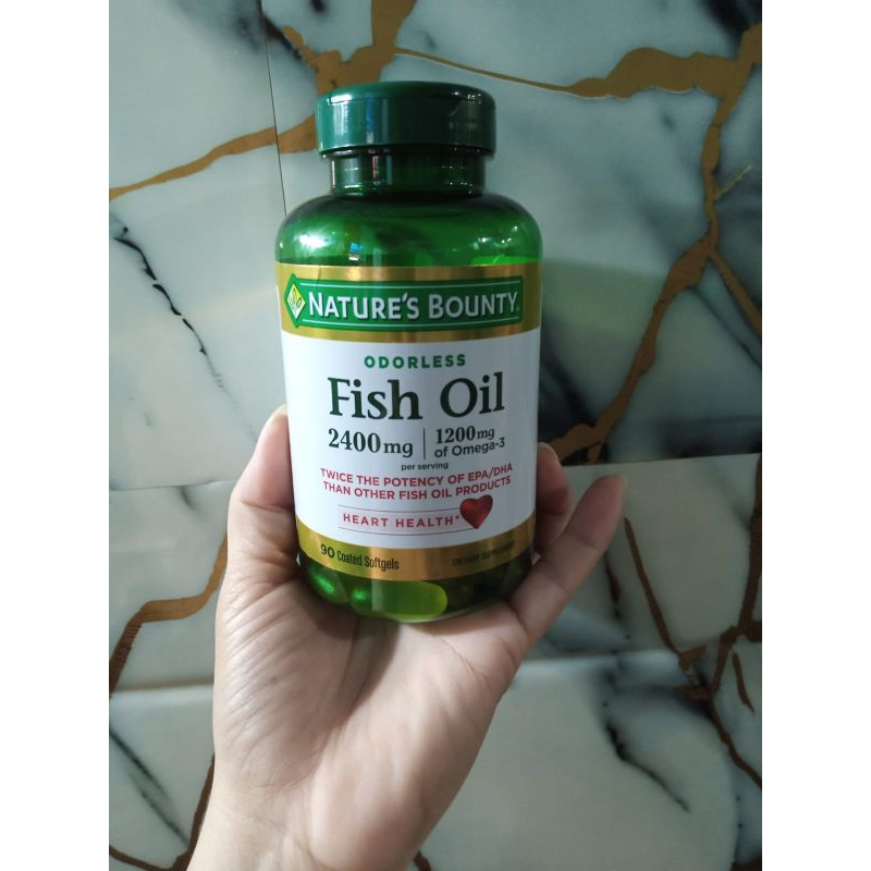 Nature's bounty fish Oil 2400 mg 1200 mg Omega 3 90 Sofgels