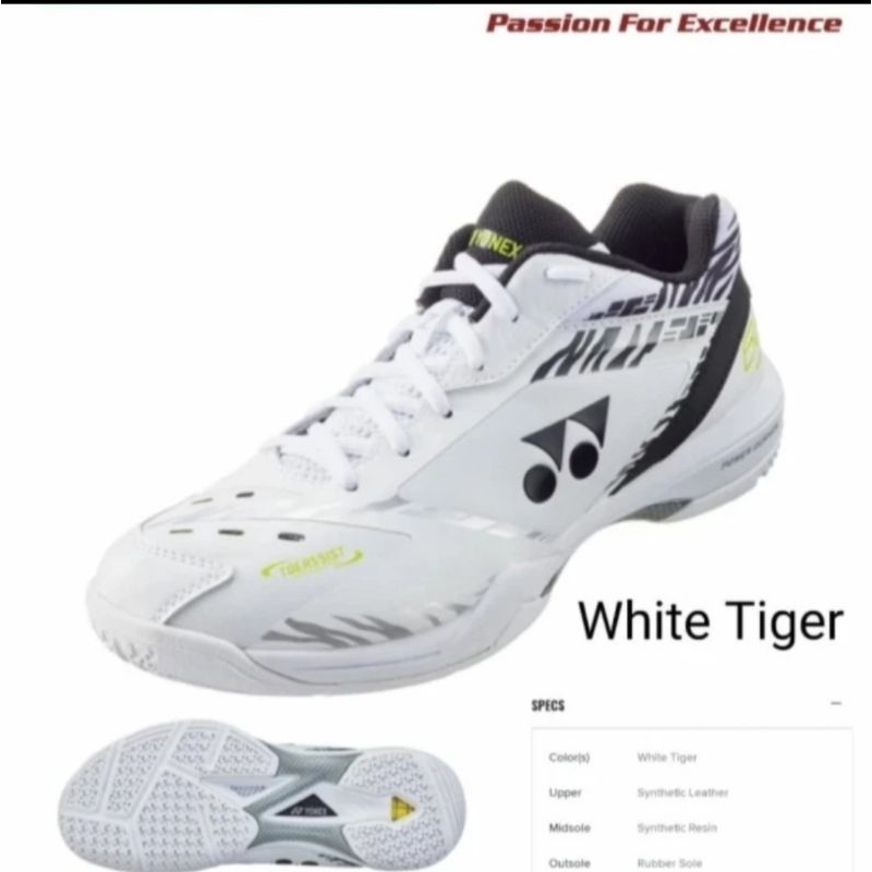 Second Sepatu Badminton Yonex Shb 65 Z3 Man White Tiger Original