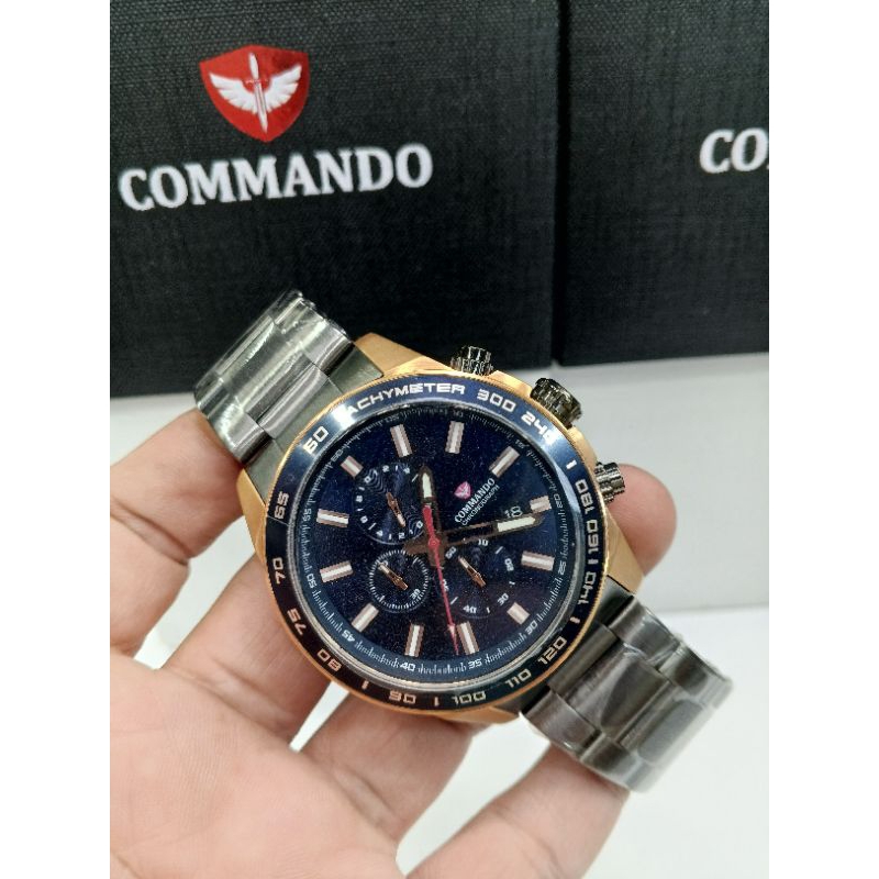 Commando CM7008G-3RGGRDBL#Commando CM7008G#CM7008G-3RGGRDBL#Jam tangan pria Commando CM7008G#Man wat