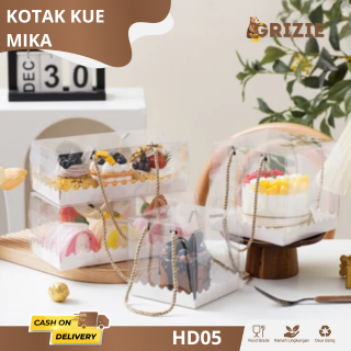 

Box Mika Persegi 16x16x16cm / Kotak Kue Mika / Box Cake Transparan / Box Tart / Box Bening Tart / Box Mika Transparan / Box Mika Kue Transparan HDI05