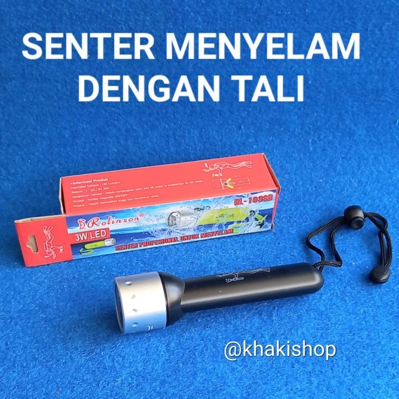 RL104SB Senter profesional menyelam 3 Watt LED