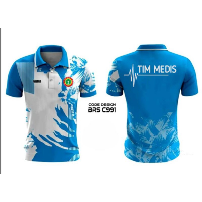 KAOS JERSEY TIM MEDIS/PERAWAT FREE CUSTOM FULL PRINTING KUALITAS PREMIUM