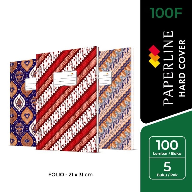 

Buku Hard Cover F4 / Folio 100 Paperline (pcs)
