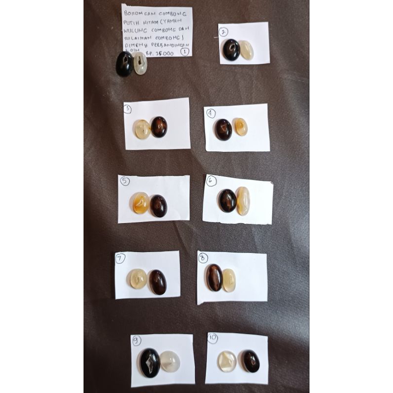 borongan combong putih hitam (yaman wulung combong dan sulaiman combong)