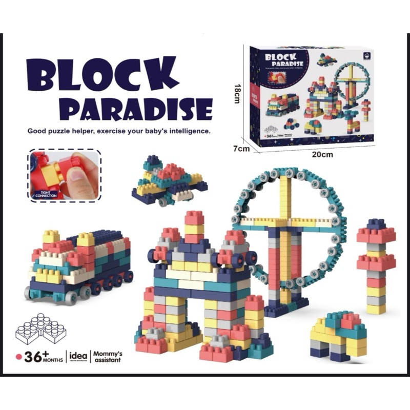 Mainan Anak Block Paradise Balok Susun Mainan Balok Susun Anak Brick Balok Susun Mainan Edukasi Balo