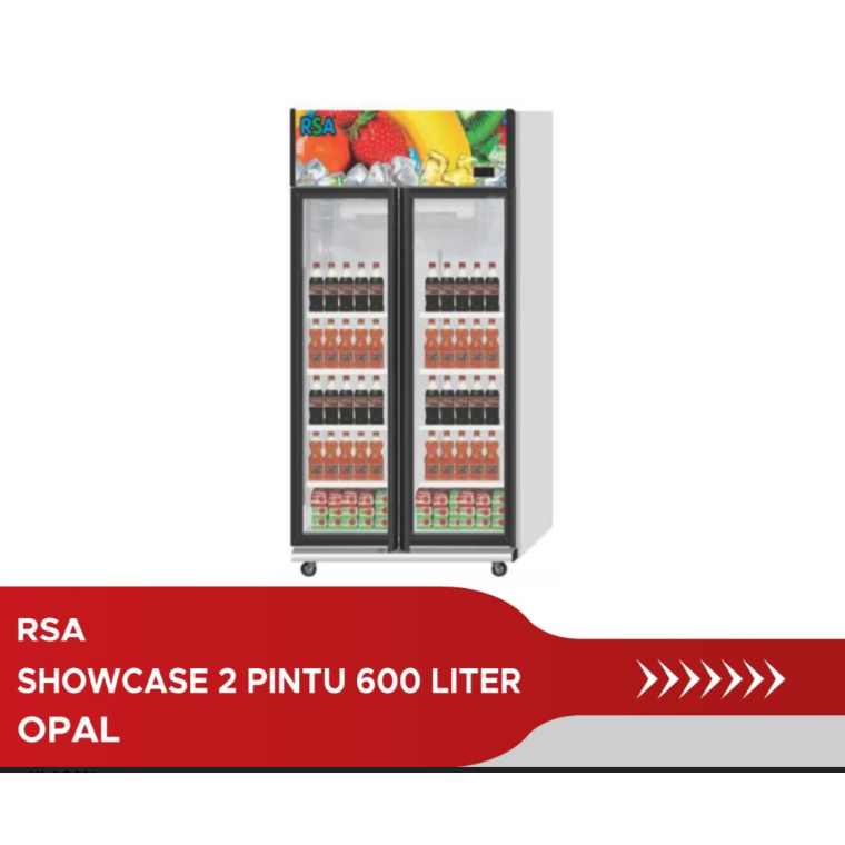 RSA Showcase 2 Pintu 600 Liter Opal