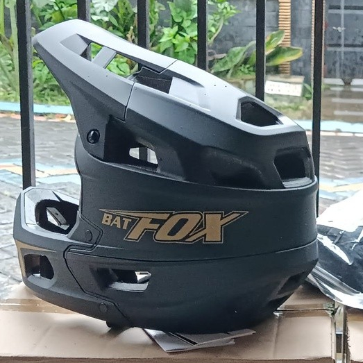 Batfox Helm Full Face Sepeda Downhill Enduro MTB Fullface Proteksi Wajah Ukuran M L Dewasa
