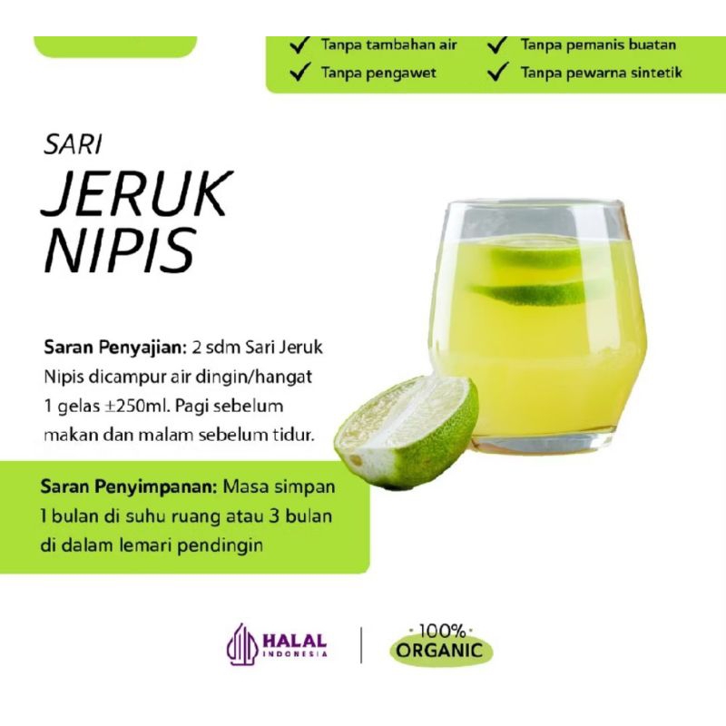 

Sari Jeruk Nipis 100℅ Asli Tanpa Campuran Air