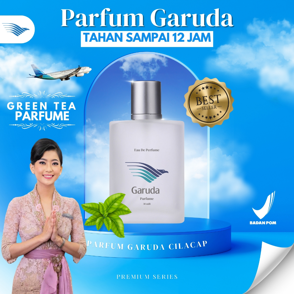 Parfum Garuda Greentea Aroma Teh Khas Pramugari Parfum Pria&Wanita Non Alkohol Minyak Wangi Premium