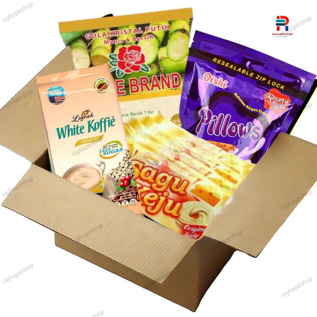 

PROMO PAHA 2 Paket Hantaran Hampers Parcel Bingkisan Idul Fitri Natal Imlek Tahun Baru Kopi Coffee Luwak White Koffie Snack Makanan Ringan Kue Kering Gula Pasir Sugar Murah Termurah Usaha Kekinian Viral Ide Jualan UMKM Pillows Sembako Bansos Set Hadiah