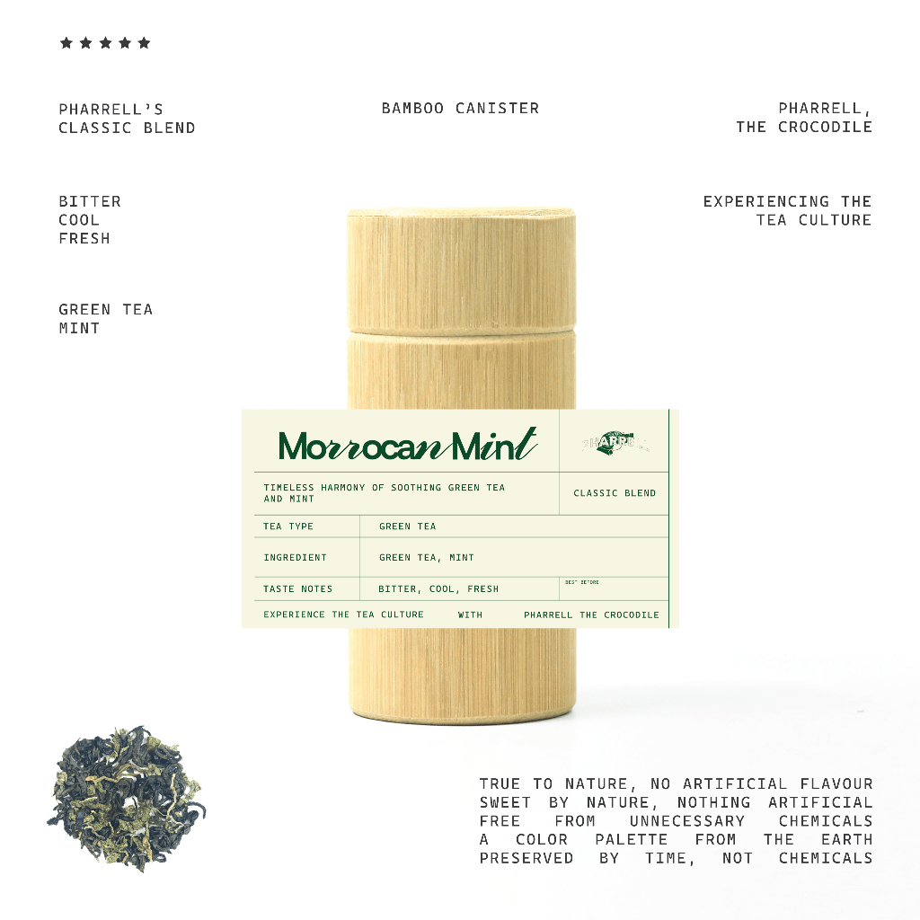 

Pharrell the Crocodile - Morrocan Mint | Teh Hijau - Teh Mint | Artisan Tea - Premium Tea