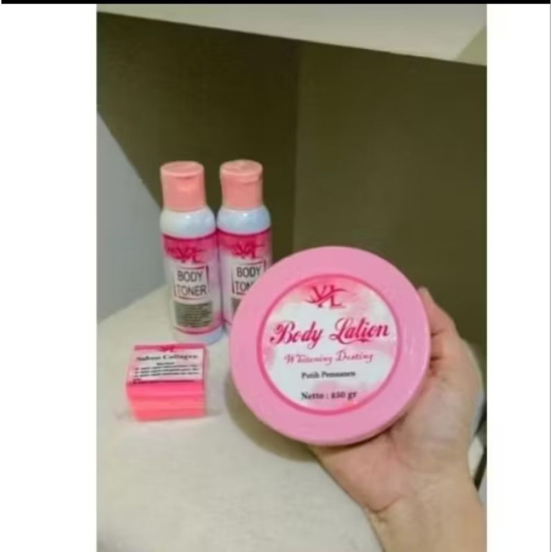1 paket body lotion Yl skincare