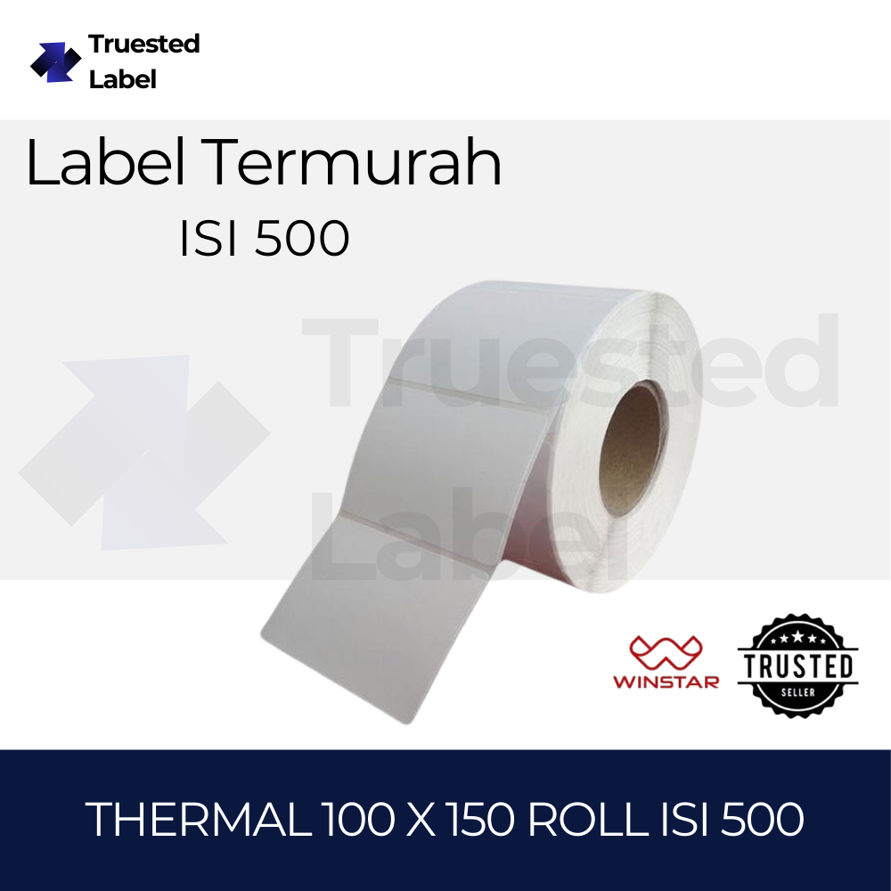 

Label Thermal 100x150 ukuran A6 isi 500 WINSTAR