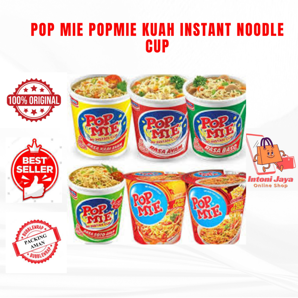 

Pop Mie Mie Instant Cup Kuah Rasa Ayam Bawang