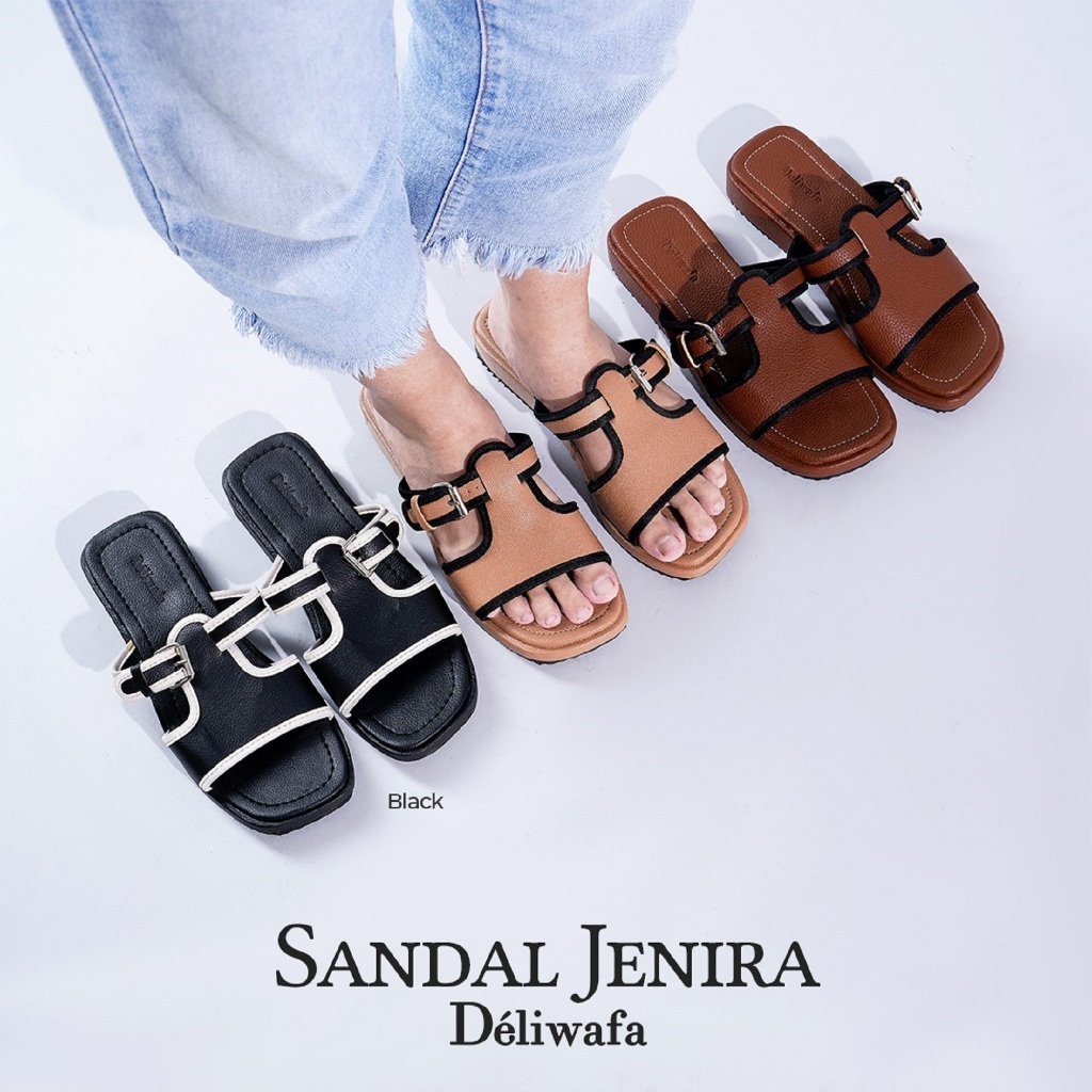 Deliwafa - [Sandal Wanita] Jenira Sandal