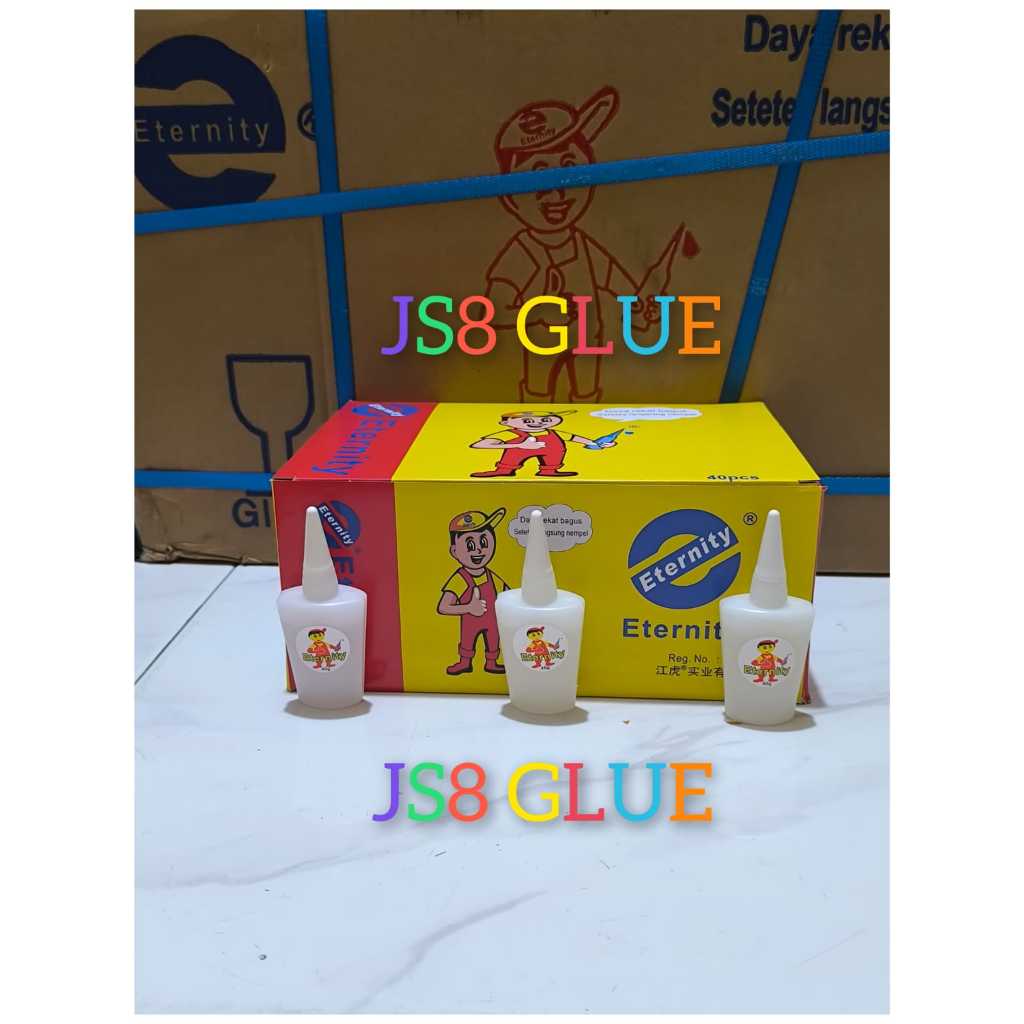 

Promo JS8 GLUE ETERNITY LEM KOREA JUMBO ORANG TUKANG BERTOPI ORIGINAL 25GR 40 PCS