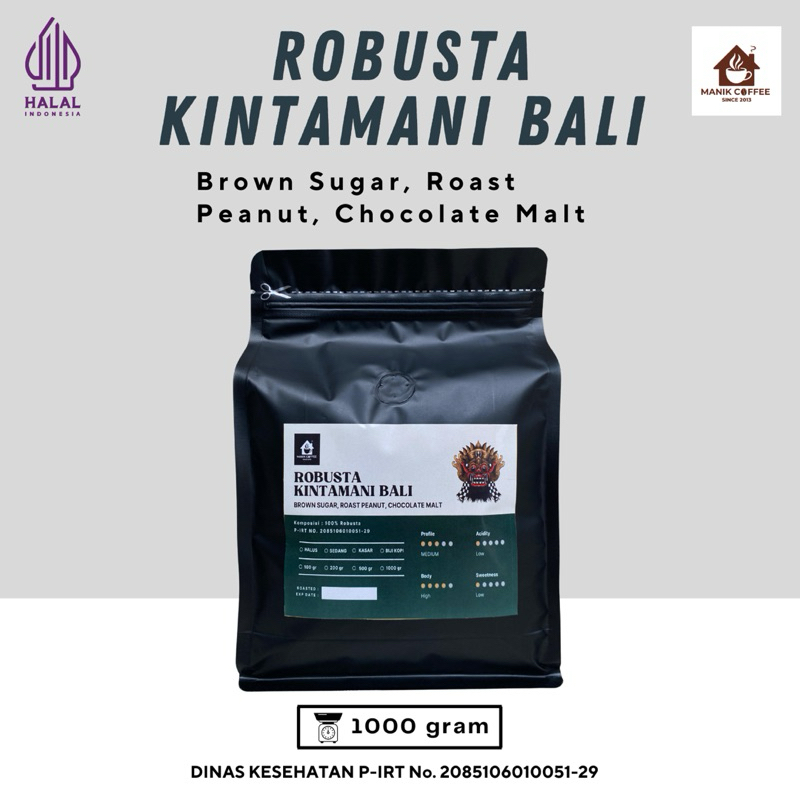 

Kopi Robusta Komersil Kintamani Bali 1 KG ( Biji / Bubuk Kopi )