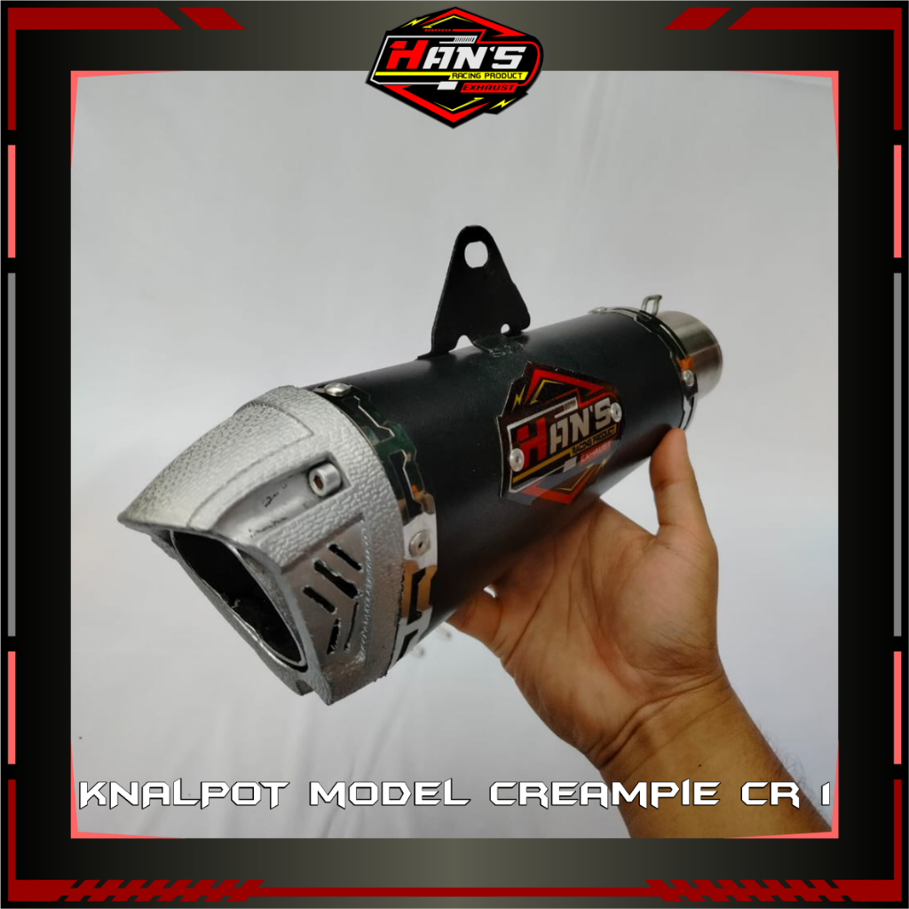 Silencer Knalpot Creampie Bebek GTX Jupiter Z Vega Kharisma Supra Pucuk Silver - Hans Racing Product
