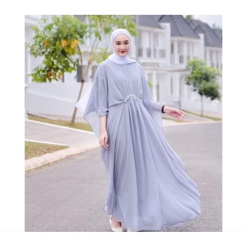 Preloved Anya Kaftan Warna Grey