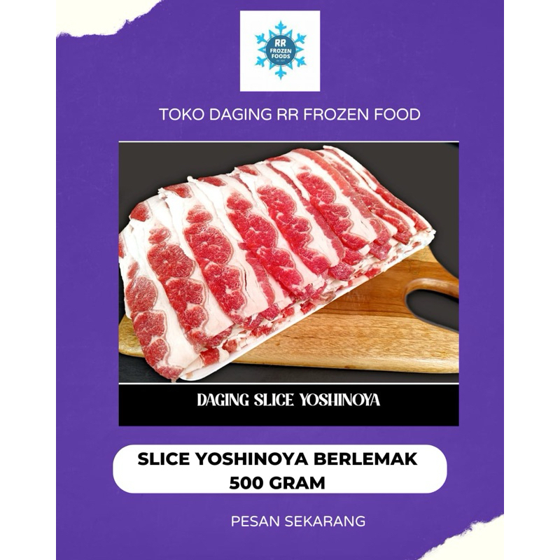 

daging slice yoshinoya berlemak
