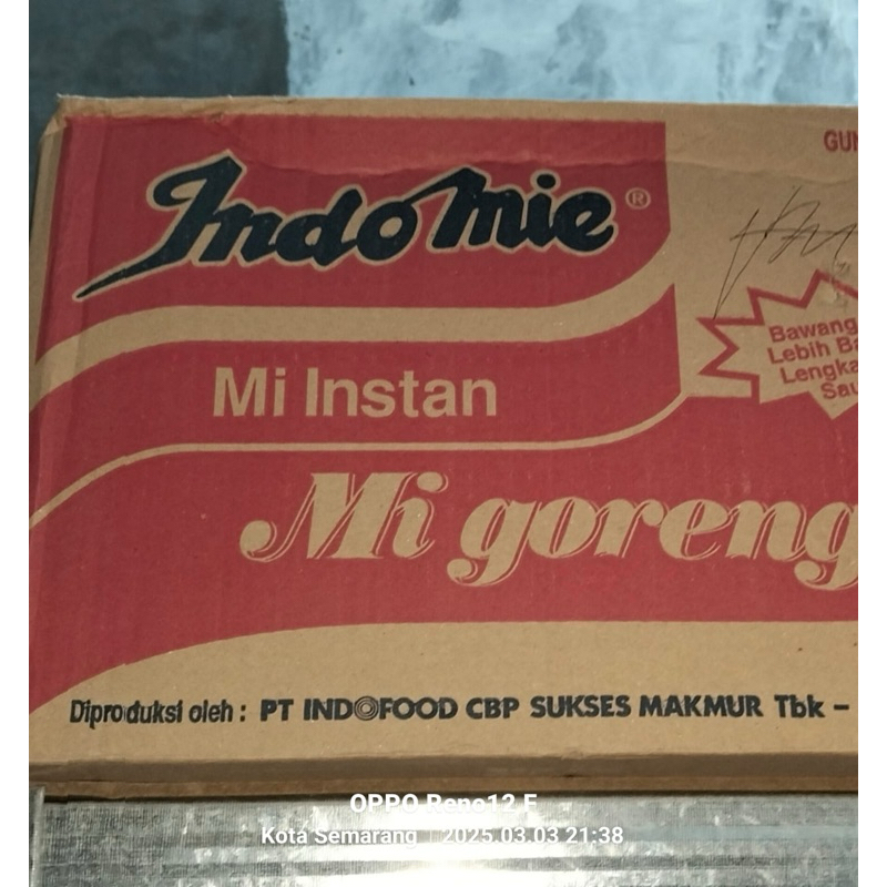 

INDOMIE / INDOMIE GORENG PER DUS ISI 40