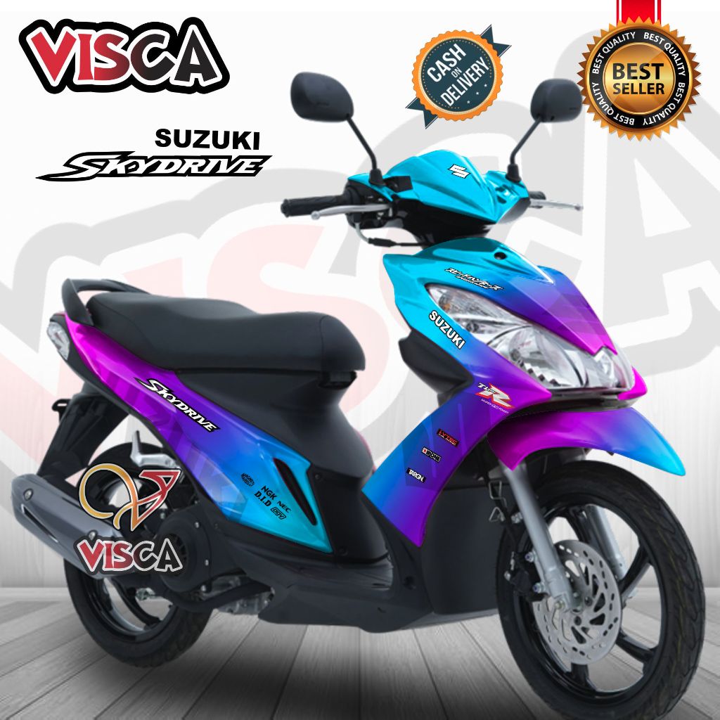 Decal Skydrive 125 Full Body Stiker Skydrive 125 Full Body Striping Skydrive 125 Bunglon