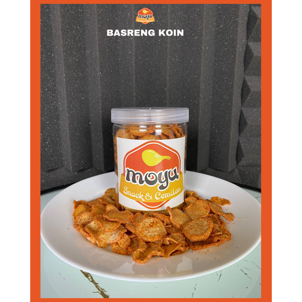 

Moyu - Basreng Koin Pedas - Ukuran 180 gr - Kemasan Toples Praktis - Cemilan Rumahan