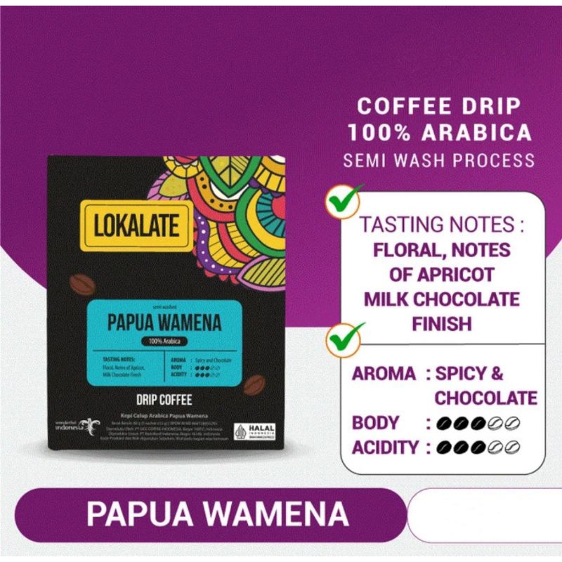 

lokalate coffee papua wamena asli joss satu sachet