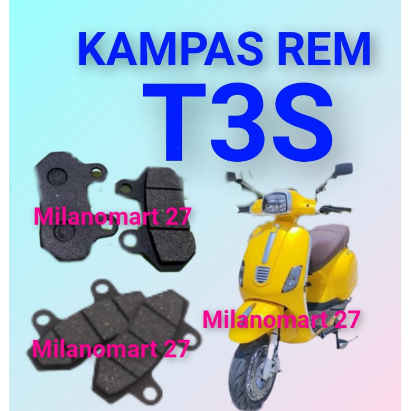 kampas rem uwinfly t3s kampas rem sepeda listrik uwinfly T3S