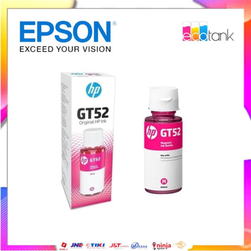 Gt52 Magenta Original for printer Tank 310, 315 seriesHP Ink Tank Wireless 415