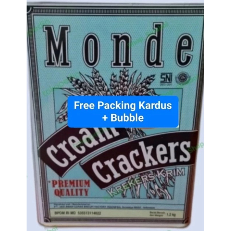 

Monde cream crackers kaleng 1200gr