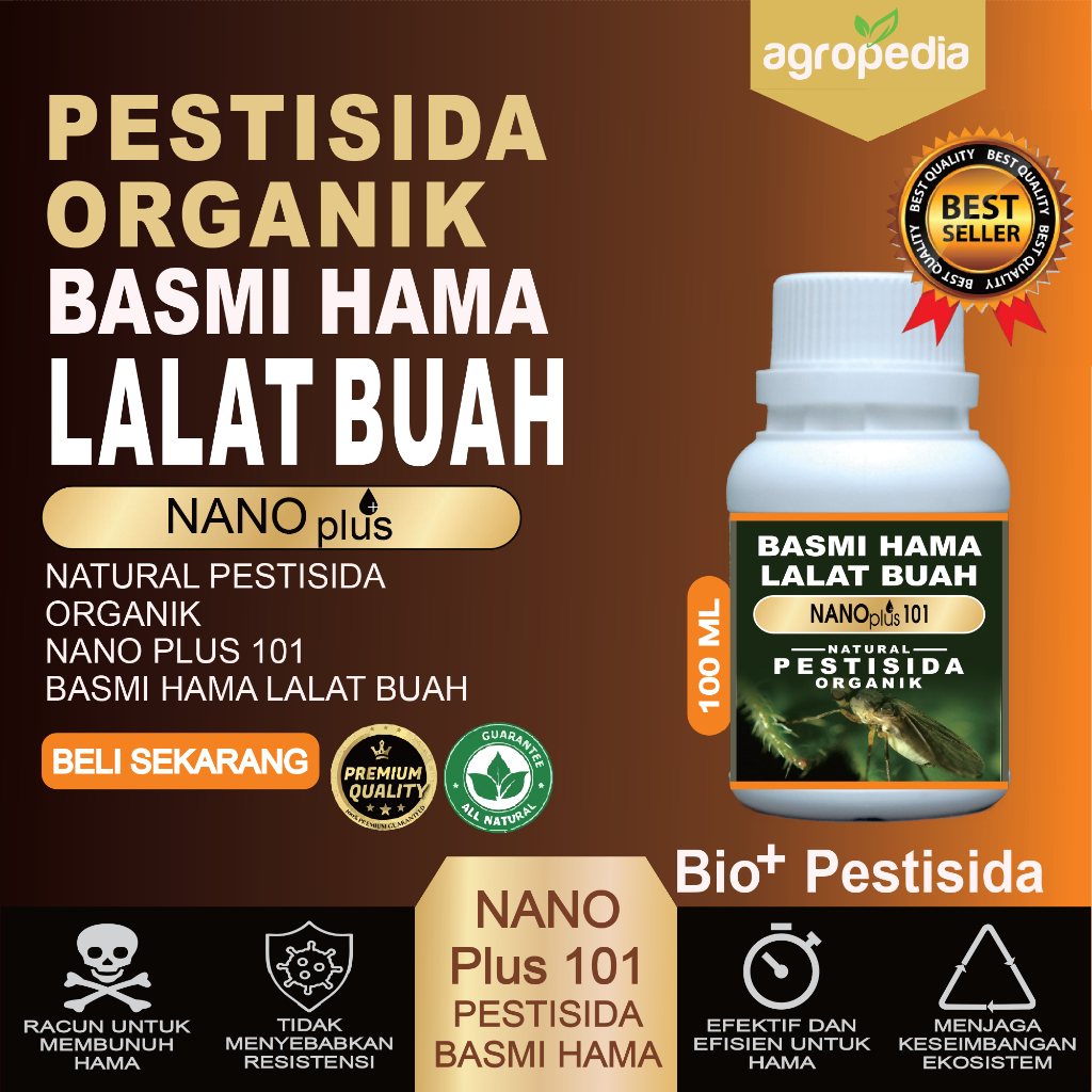 Pestisida Organik Cair / Pembasmi Hama Lalat Buah / Pestisida Nabati Semprot / Pestisida Organik / O