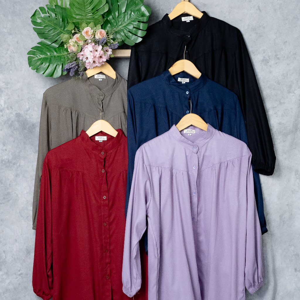 Saft Glosir -Lalisa TOP | Kemeja Rayon Twill | Kemeja Basic murah | kemeja Polos | korean Style