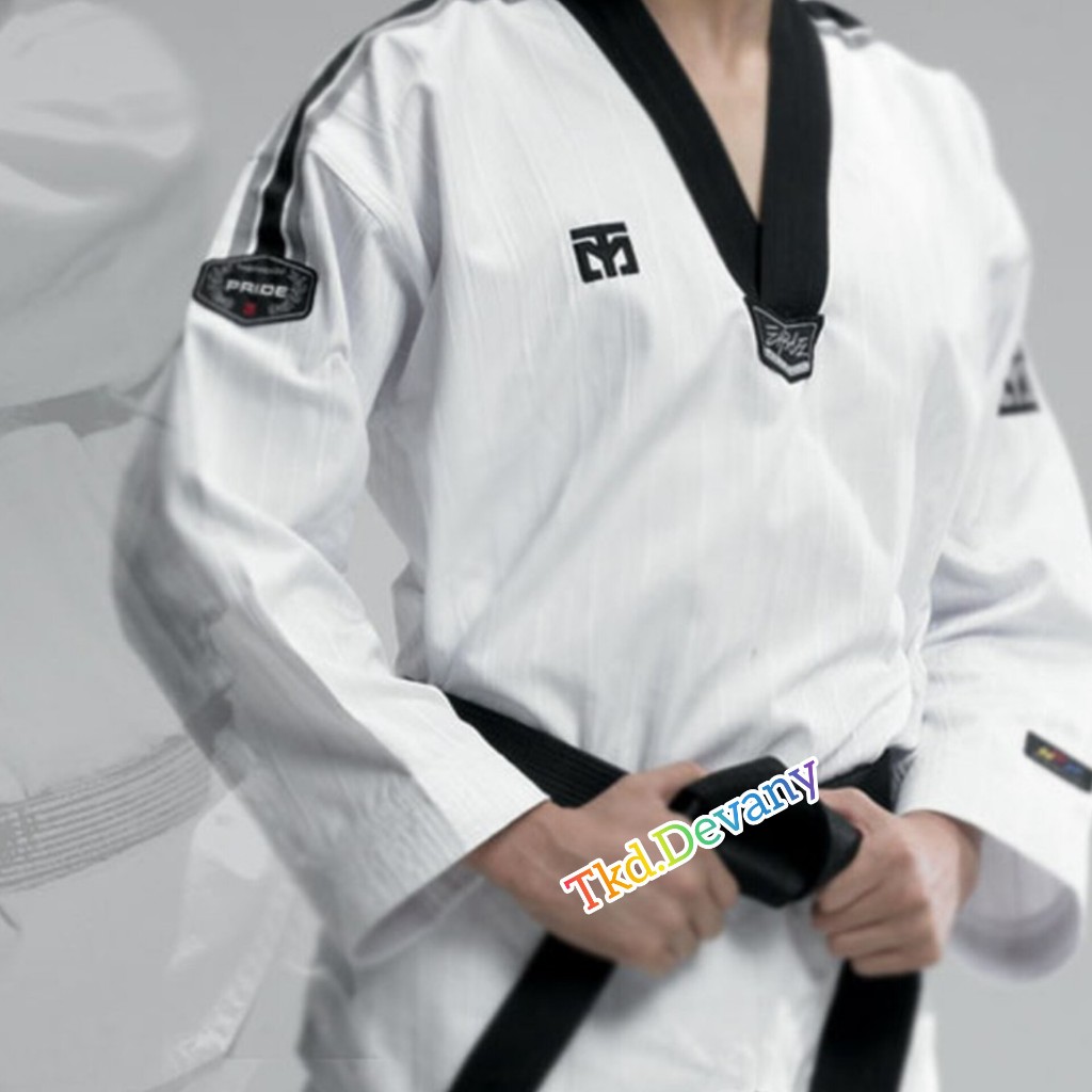 Dobok Mooto PRIDE, Seragam Taekwondo, Uniform Taekwondo Mooto Serat Karbon Kotak Kecil