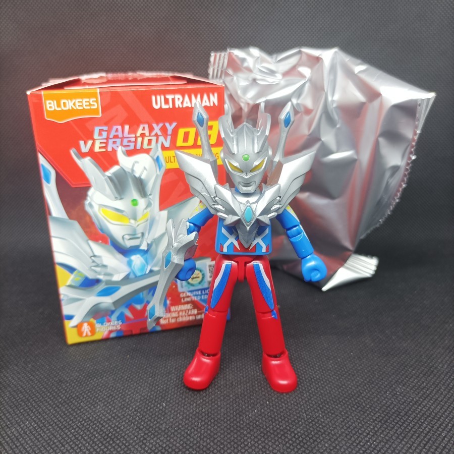 Mainan Blind Box Figure Ultraman Blokees Zero Shining Corona Leo Pigmon Dark Belial Monster Kaiju Ul