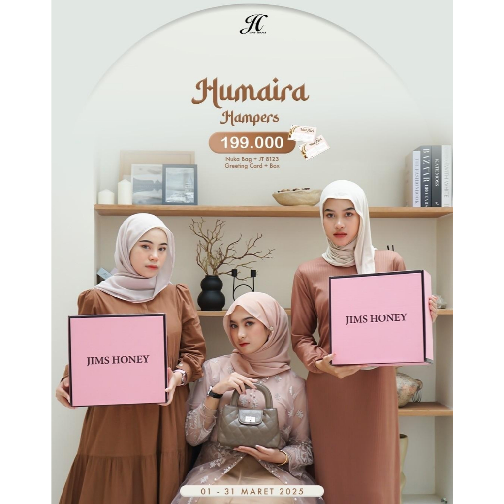 Jims Honey Hampers Ramadan 2025 Tas Selempang Wanita Kulit Sintesis
