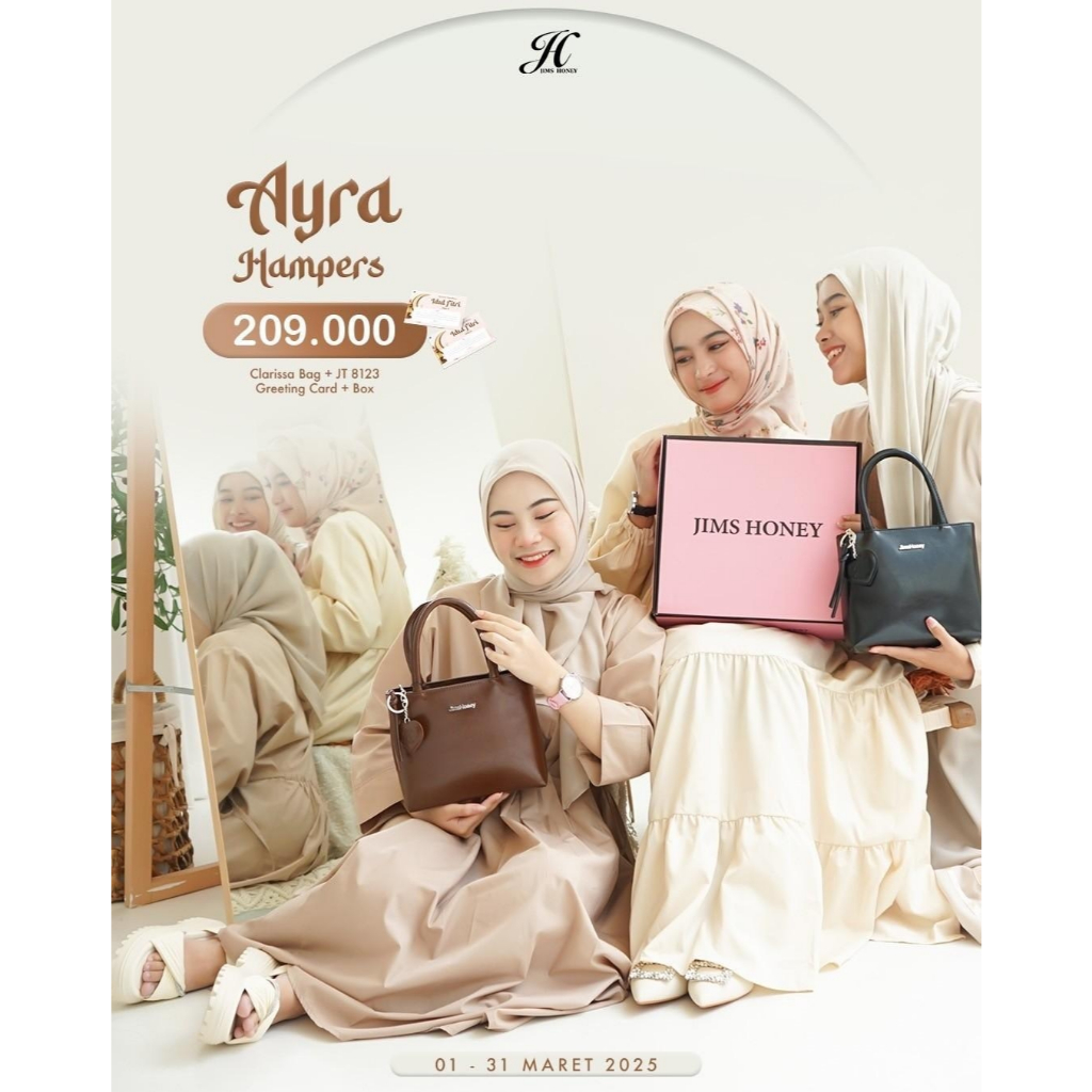 Jims Honey Hampers Ramadan 2025 Tas Selempang Wanita Kulit Sintesis